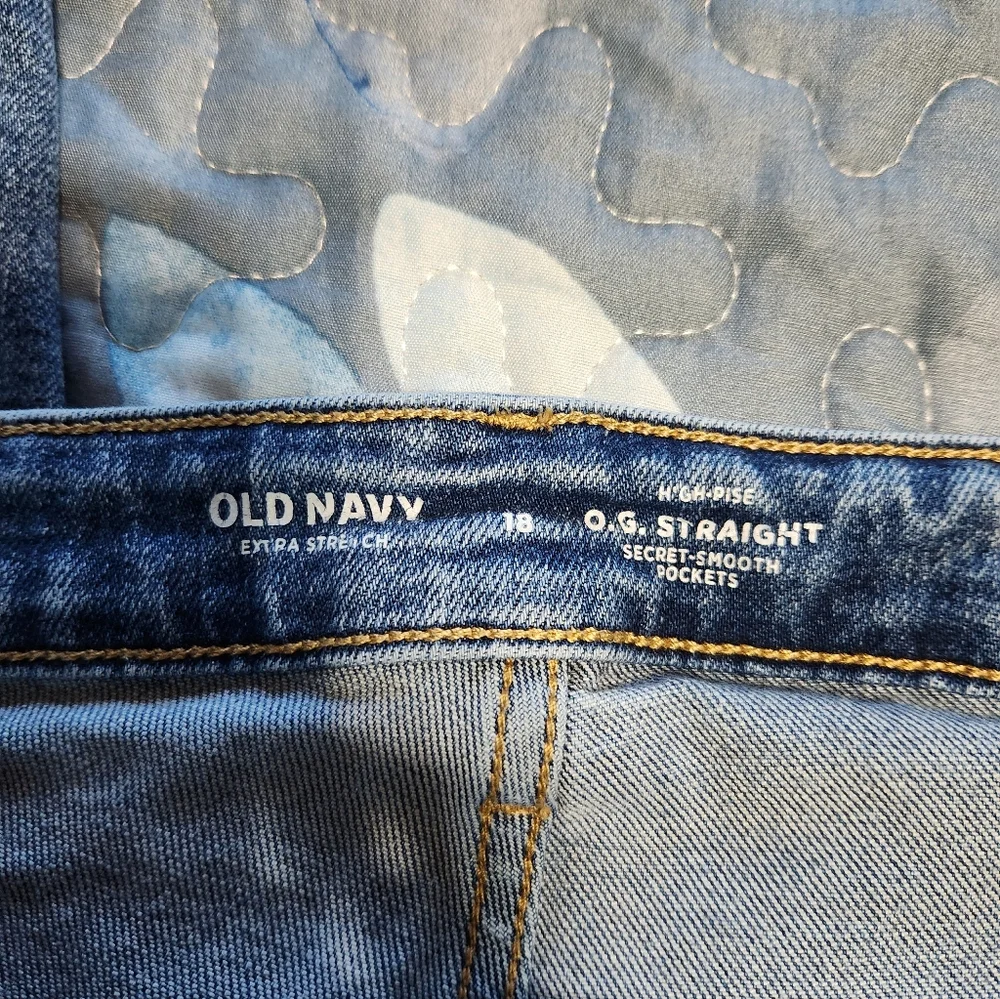 Old Navy Classic Blue Denim Jeans - Picture 6 of 9